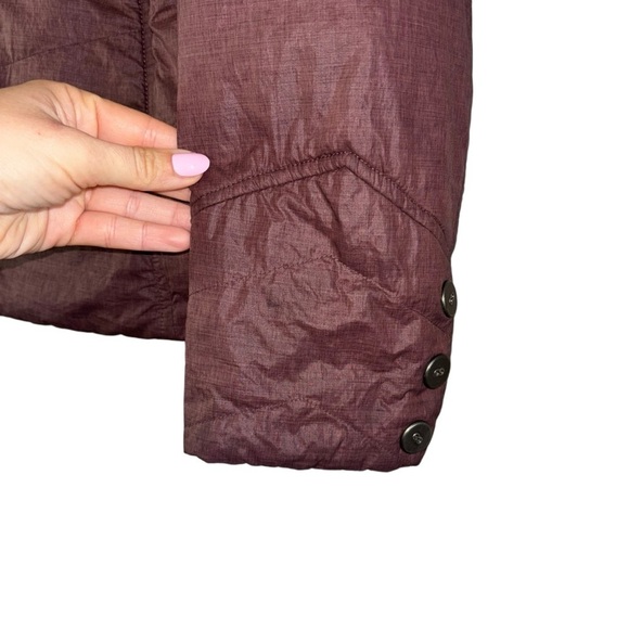 PrAna Chantal Burgundy Purple Light Puffer Jacket Women’s M Outdoor Camping - Picture 14 of 16